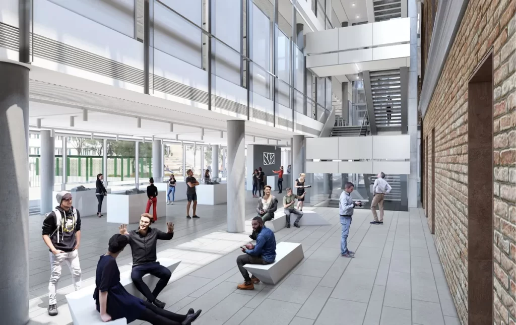 Muzej grada Beograda, Spoj dva dela objekta velikim centralnim stepeništem