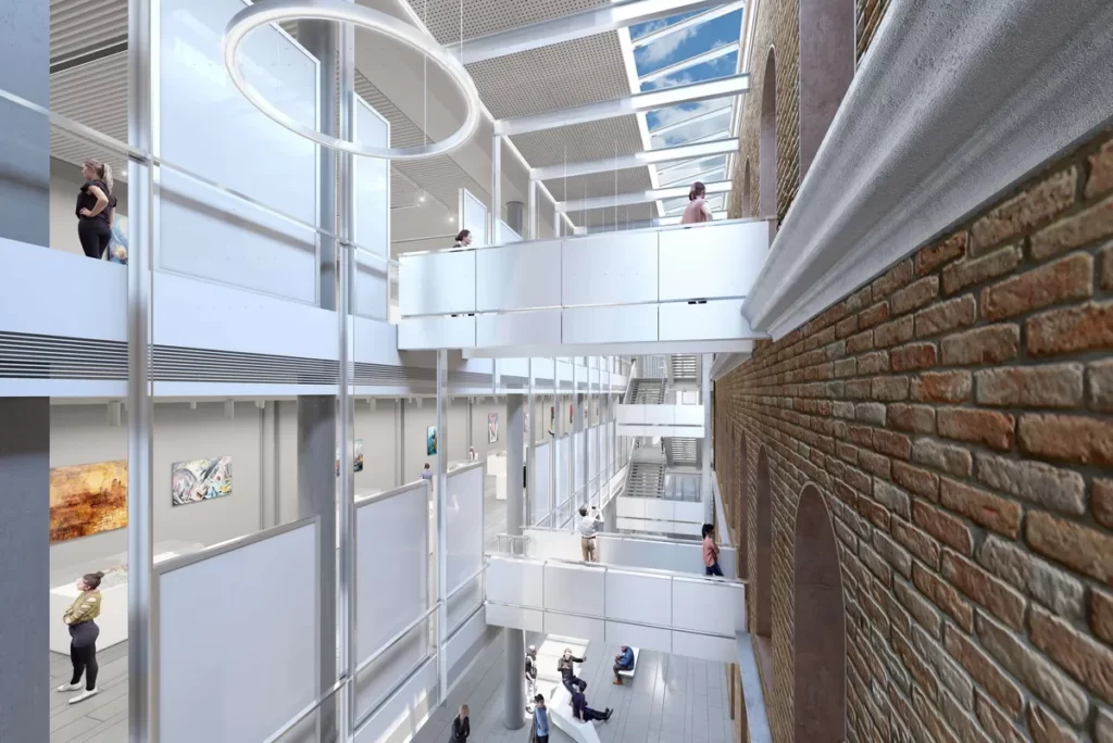 Spoj novoformiranog gabarita i starog dela objekta, Muzej grada Beograda